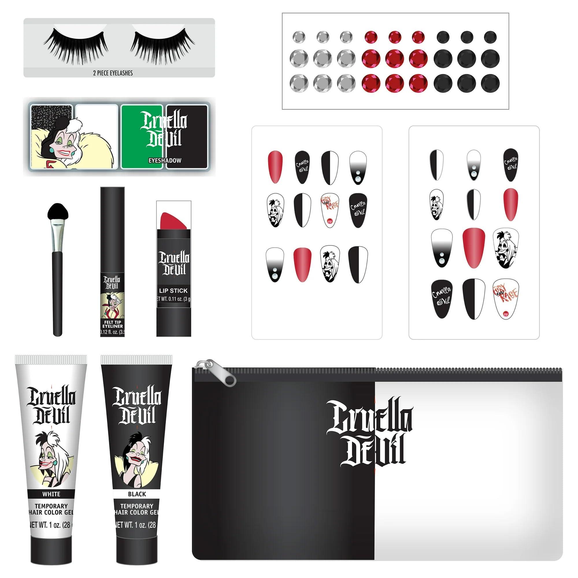 Disney Disney Get The Look Cosmetic Kit Cosplay Halloween Costume Makeup Choose Cruella, Ariel. Jack Skellington (Cruella)