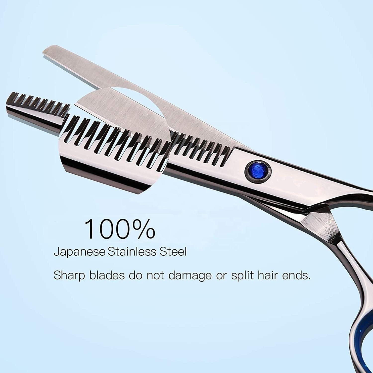 SUNNLL Hair Thinning Scissors Cutting Teeth Shears Professional Barber ULG Hairdressing Texturizing Salon Razor Edge Scissor Japanese