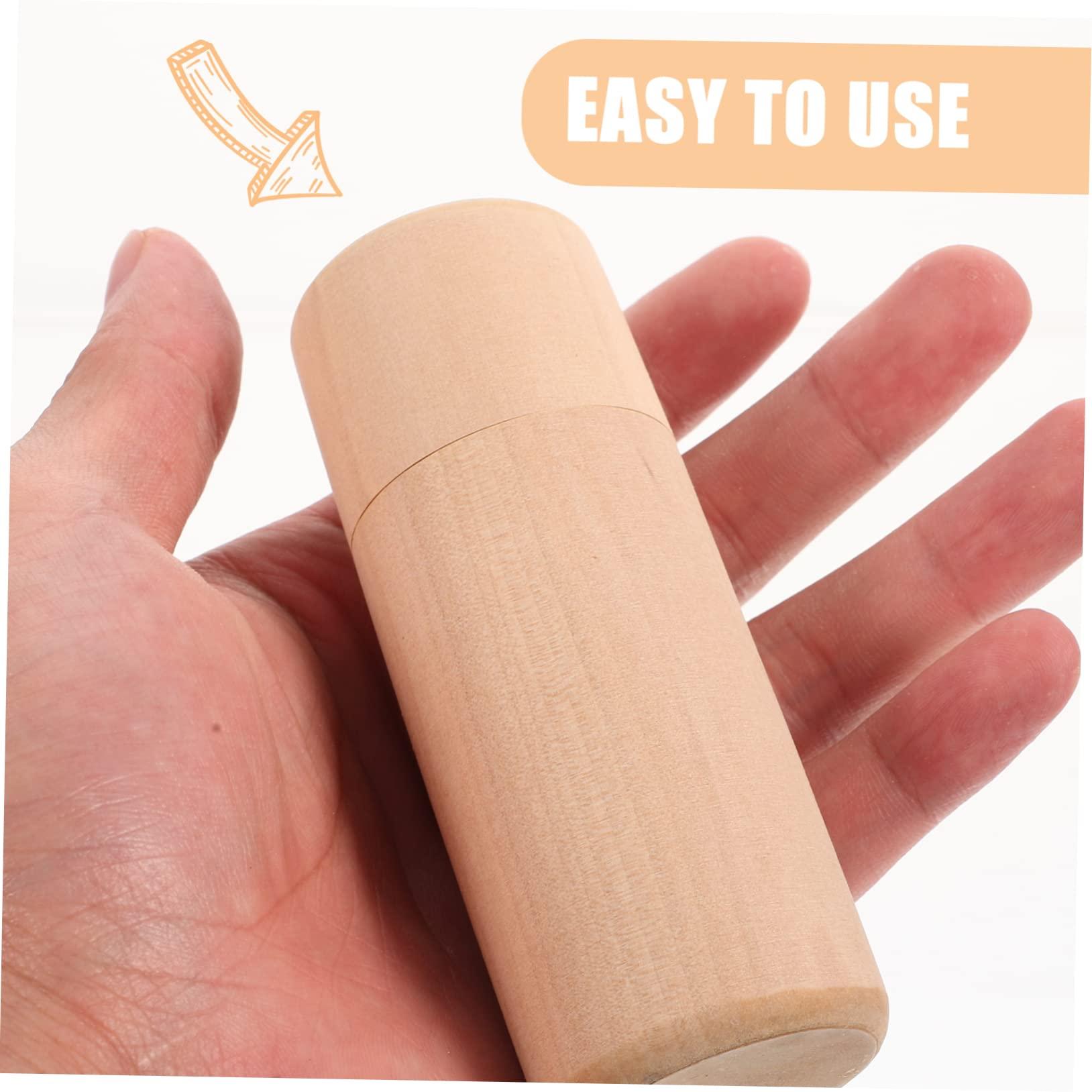 Cabilock Cabilock 2pcs Box Essential Oil Storage Box Essential Oil Box Holder Wooden Cylinder Box for Aromatherapy Oils