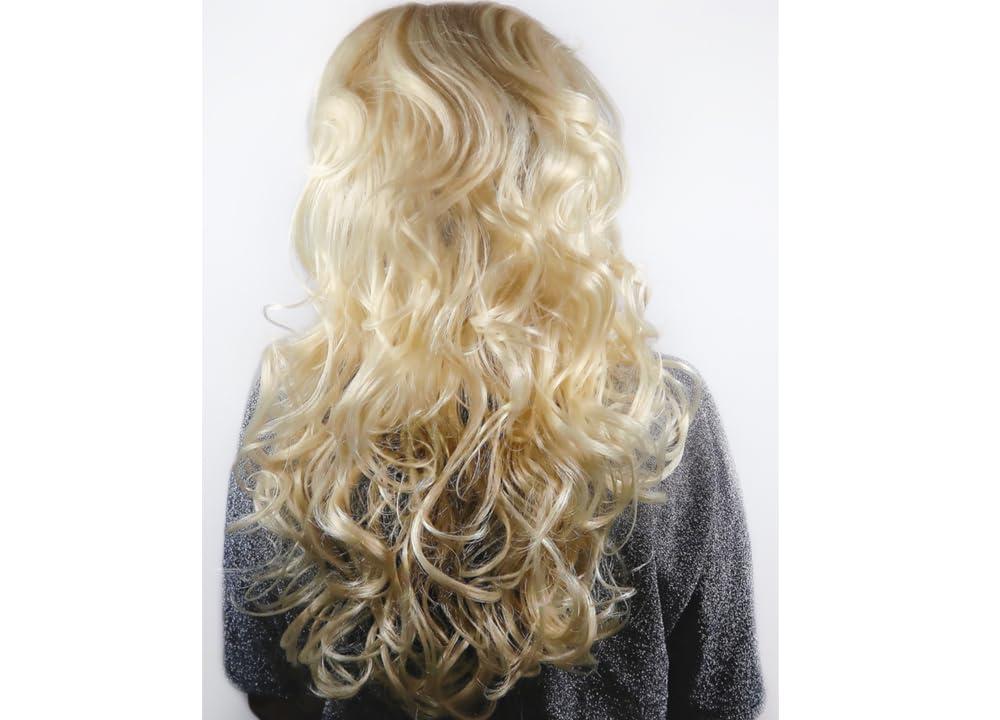 Maxwigs New Dolly Parton color BLONDE - Enigma Wigs Wynonna Judd Country Girl Singer Big Hair 1990s Party Womens Peluca Bundle MaxWigs Costume Wig Care Guide