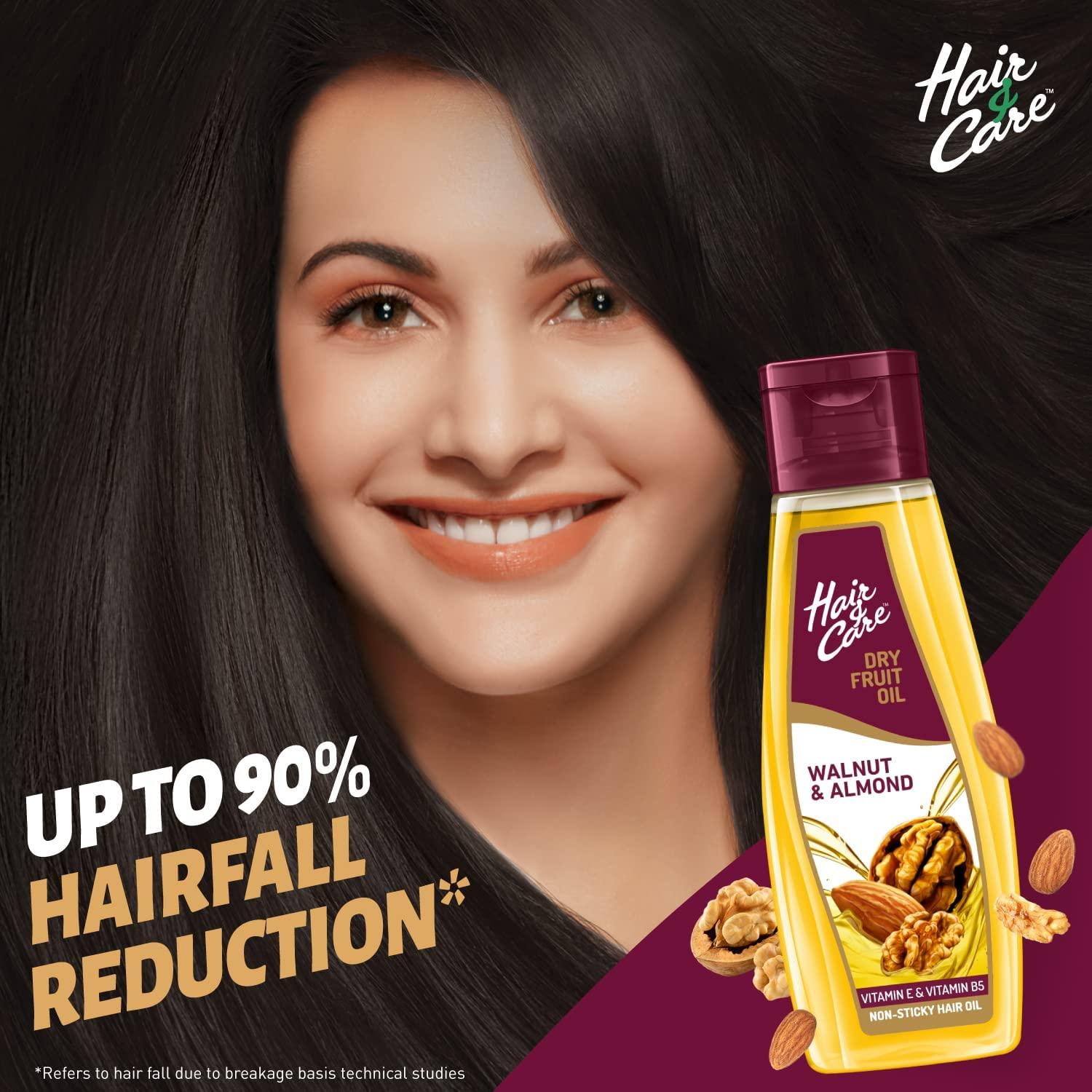 BBRATS BBRATS Hair & Care Dry Fruit Oil with Walnuts, Almonds & Vitamin E| Reduce Haifall |Stronger & Silkier Hair | 500 ml