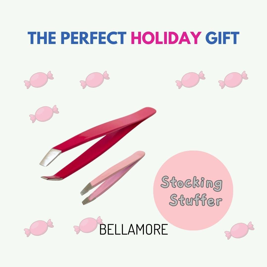 Generic Tweezers Set | 2 pcs Hook and Mini Tweezers | Perfect for eyebrow shaping, ingrown hair | For makeup bag, travel, on the go use | Tweezers for women and men | For makeup artists, beauticians