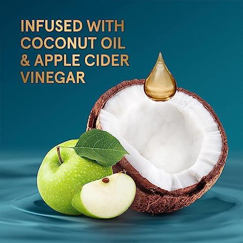 Head & Shoulders Head & Shoulders Royal Oils Moisturizing Shampoo, Anti Dandruff Treatment for Natural, Curly, and Coily Hair, with Coconut Oil and Apple Cider Vinegar, Sulfate, Paraben & Dye-Free, 12.8 Fl Oz