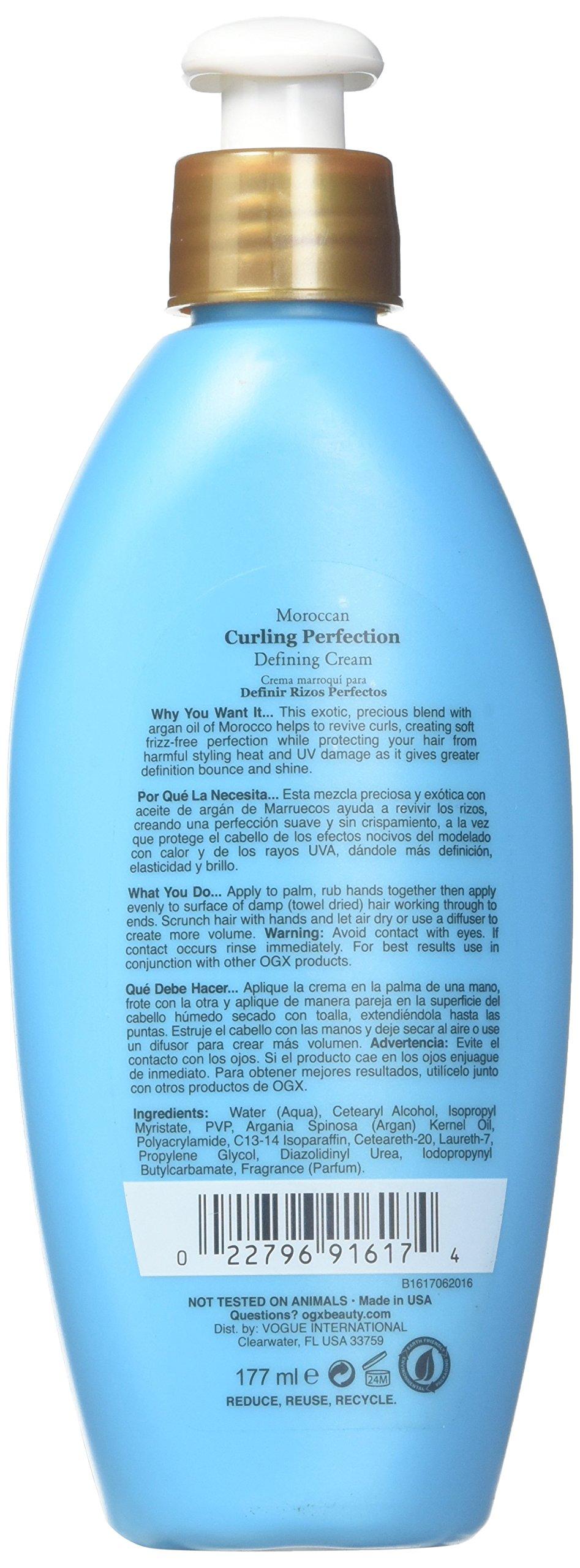 OGX Ogx Moroccan Curl Perfection Defining Cream 6 Ounce (177ml)