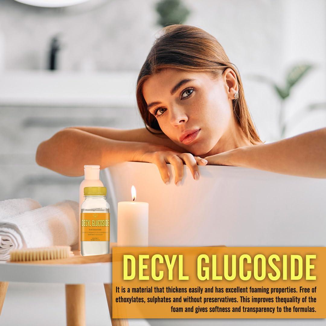 Artekas Innovation Artekas Innovation - DECYL GLUCOSIDE - Gel - for Homemade Cosmetics, Skin Care, Shower Gels, Foaming, Body Soap, Shampoos, Face Cleansers - 4.23 oz