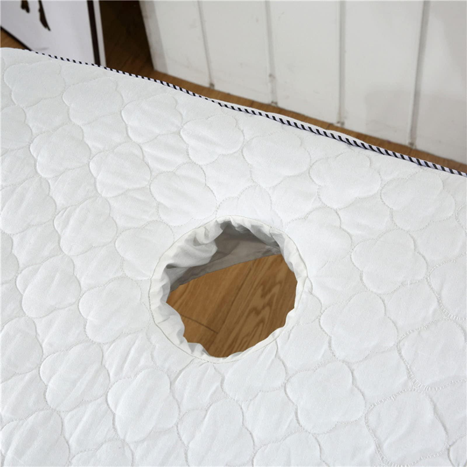 MIPOPS MIPOPS Massage Table Sheet Set 3-Piece, All-Round Wrap Salon Couch Sheet, Massage Fitted Sheet (Color : Blue, Size : 190x70cm(75x28inch))