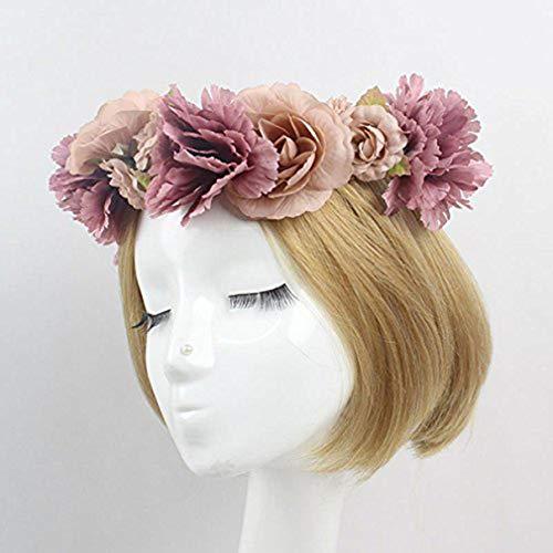 Homoyoyo Homoyoyo Flower Headpiece Flower Headbands for Wedding Flower Headband Flower Wreath Bridal Headpieces Flower Crowns Head Bands for Women\'s Hair Floral Garland Crown Lily Bulk Bridesmaid