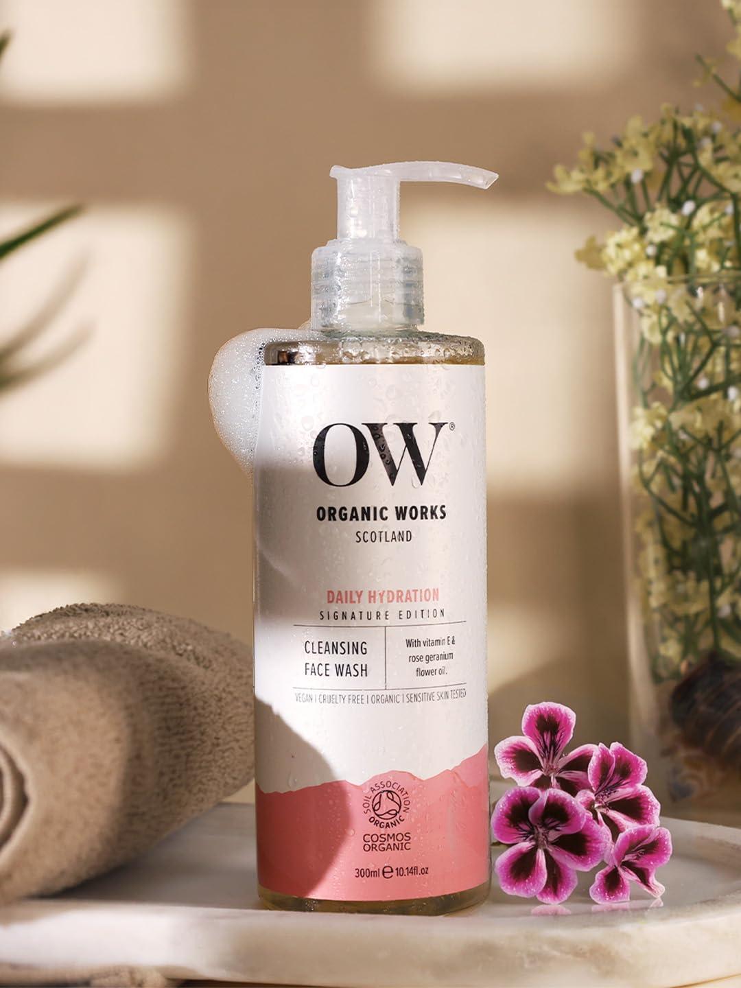 Organic Works Organic Works Daily Hydration Cleansing Face Wash for Unisex - 10.14 oz Face Wash