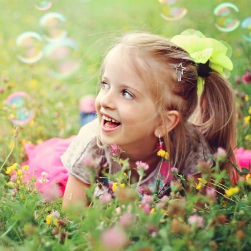 Pejlnd Hollow Star Cute Kawaii Y2K Silver Metal Star Hair Clips and Barrettes for Styling - 4Pcs Non-Slip Hair Accessories Gifts for Girls and Women