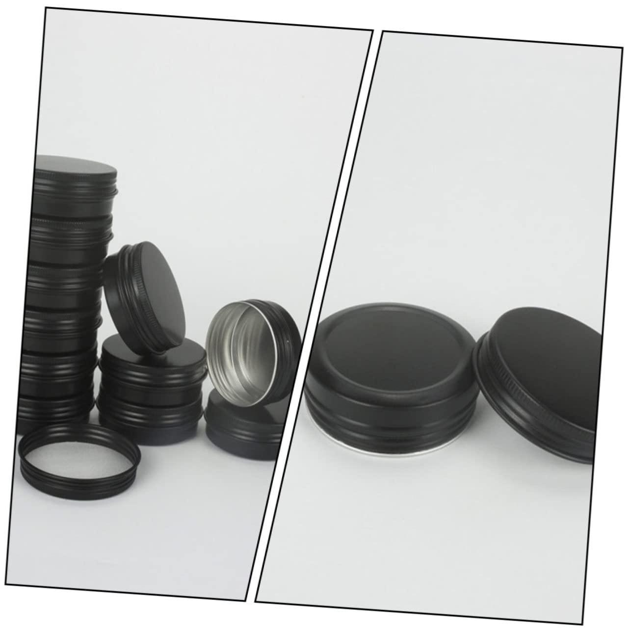 HONMEET HONMEET 20Pcs Aluminum Cream Jars 30ml Leak-Proof Lid Small Aluminum Jar for Cosmetics Cream Moisturizers