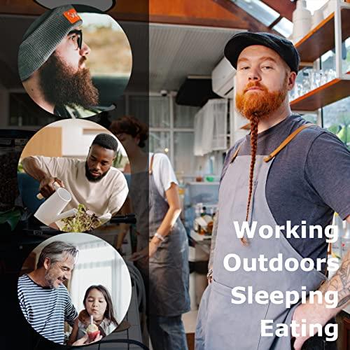 Kenllas Kenllas Beard Bandana - Large Adjustable Beard Bonnet for Men (Waterproof Big)