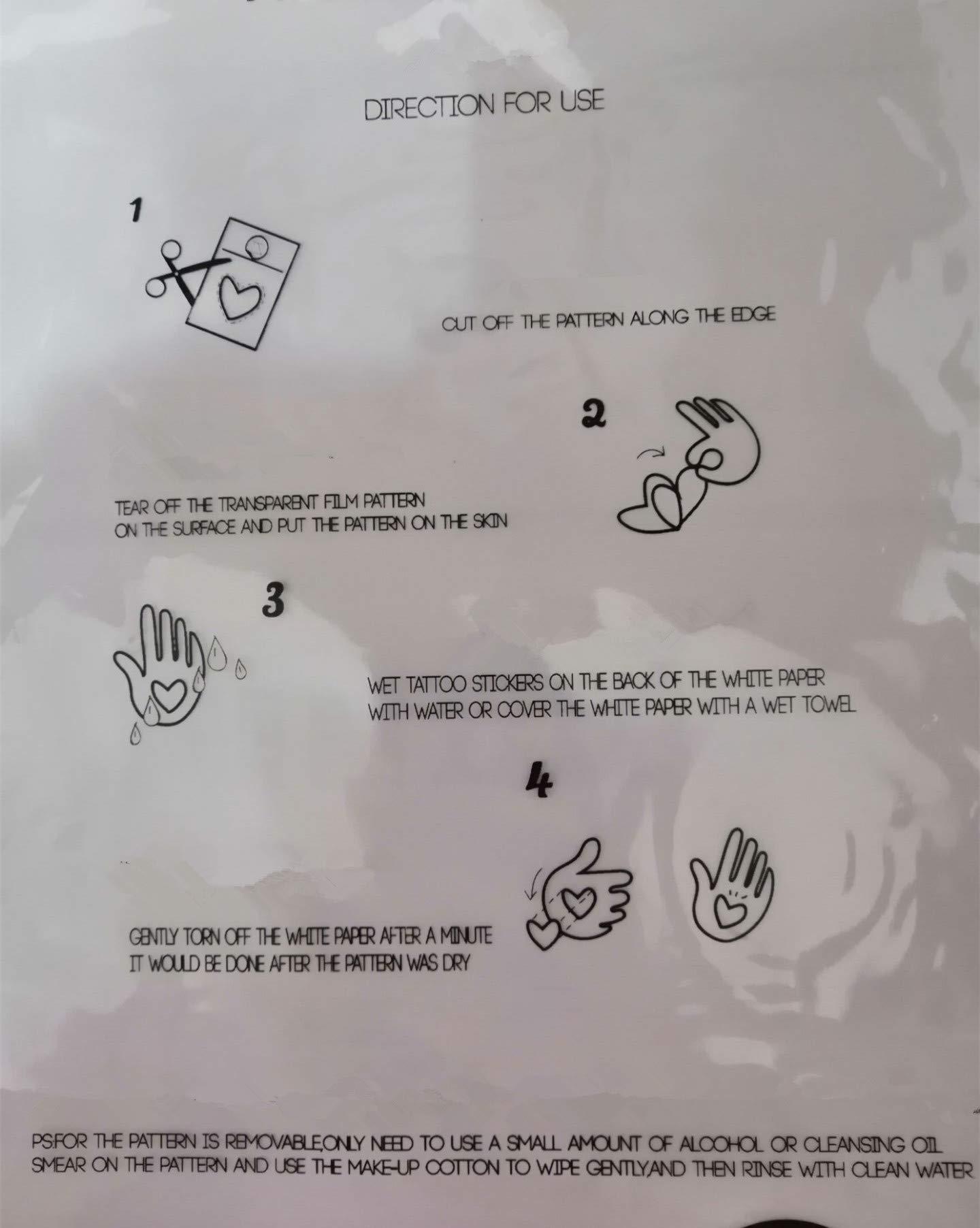 HUANYI HUANYI Orca Transfer Tattoos - Waterproof Temporary Tattoos, 1 Sheet with 4cm-8cm Sizes, Easy to Apply, Safe and Environmental Friendly