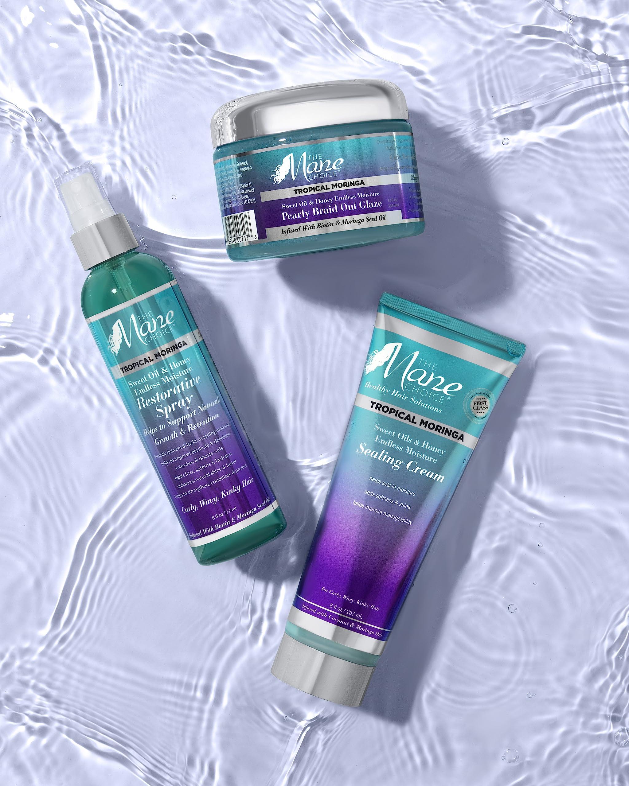 The Mane Choice THE MANE CHOICE - Tropical Moringa Sweet Oil & Honey Endless Moisture Sealing Cream, 8 Ounce