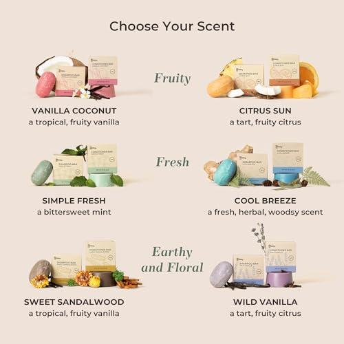 The Earthling Co. The Earthling Co. Shampoo Bar - Promote Hair Growth, Strengthen & Volumize All Hair Types - Paraben & Sulfate Free formula with Natural, Vegan Ingredients for Dry Hair (Wild Vanilla, 3 oz)