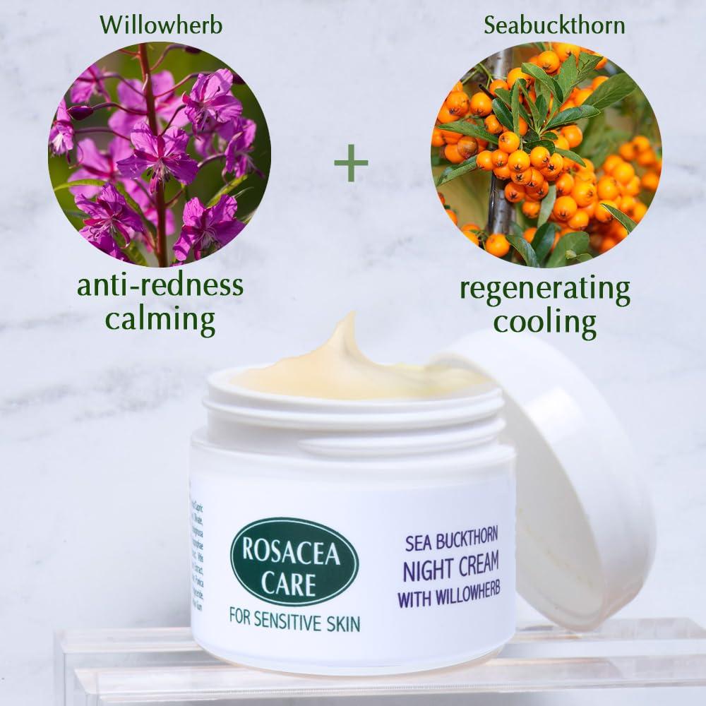 Rosacea Care Rosacea Care Night Cream - Nourishing, deep moisturizer for rosacea skin (1 Oz)