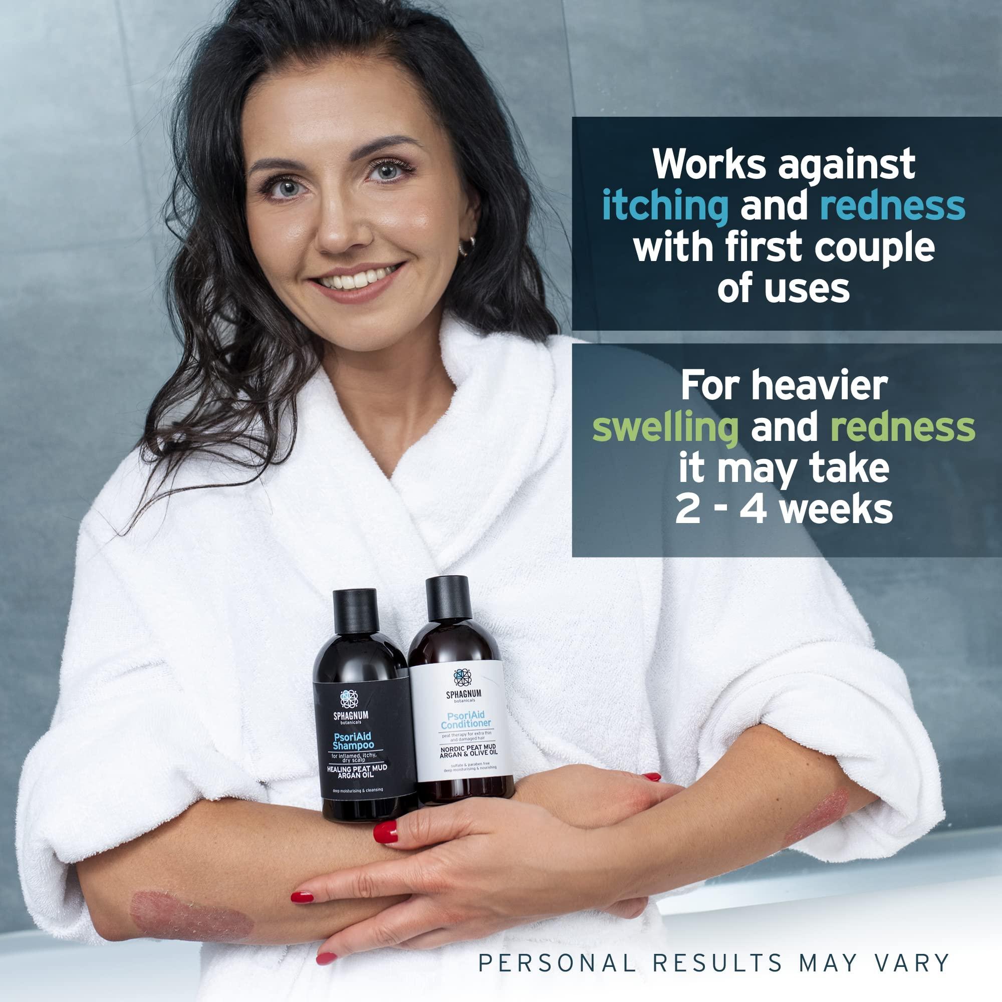 Sphagnum Botanicals Sphagnum Botanicals Psoriasis Shampoo - Peat Mud & Fulvic Acid Therapy for Itchy and Red Scalp Treatment. No Coal Tar. 8.45 Oz