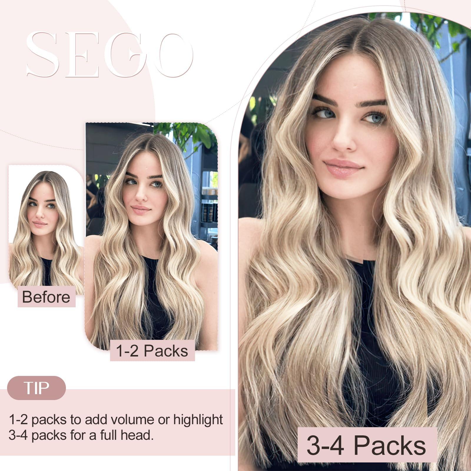 SEGO SEGO U Tip Hair Extensions Human Hair, Keratin Bonded & Loop Hair Extensions, K Tip Hot Fusion for Silky Straight Highlights, 1g per Strand, 50 Strands/50g, 18\" Ash Blonde Mix Bleach Blonde