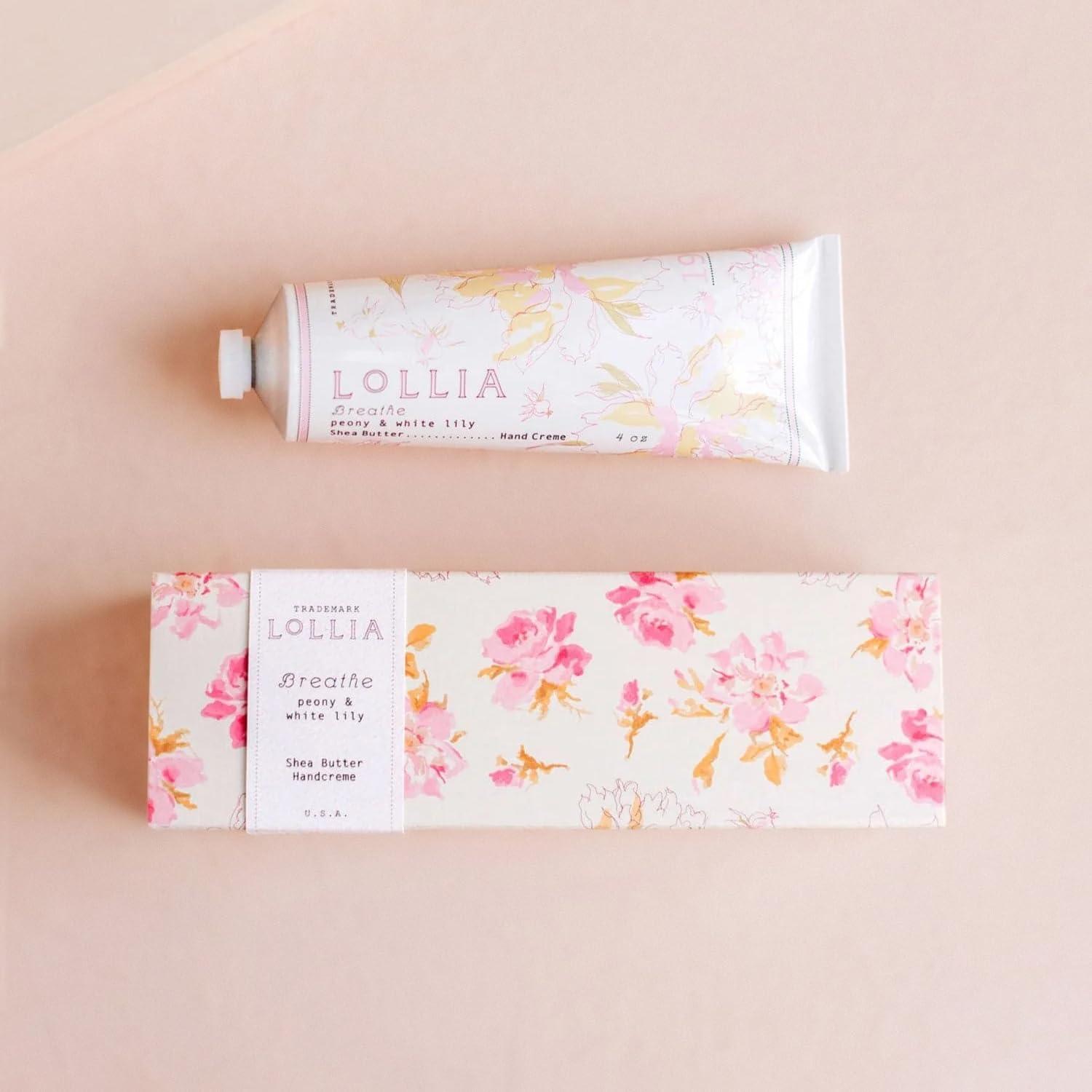 LOLLIA LOLLIA Handcreme, 4 oz Breath Scented Hand Cream for Women, Moisturizing Hand Lotion for Dry Hands, Shea Butter & Cocoa Butter, Quick Absorbing Lotion