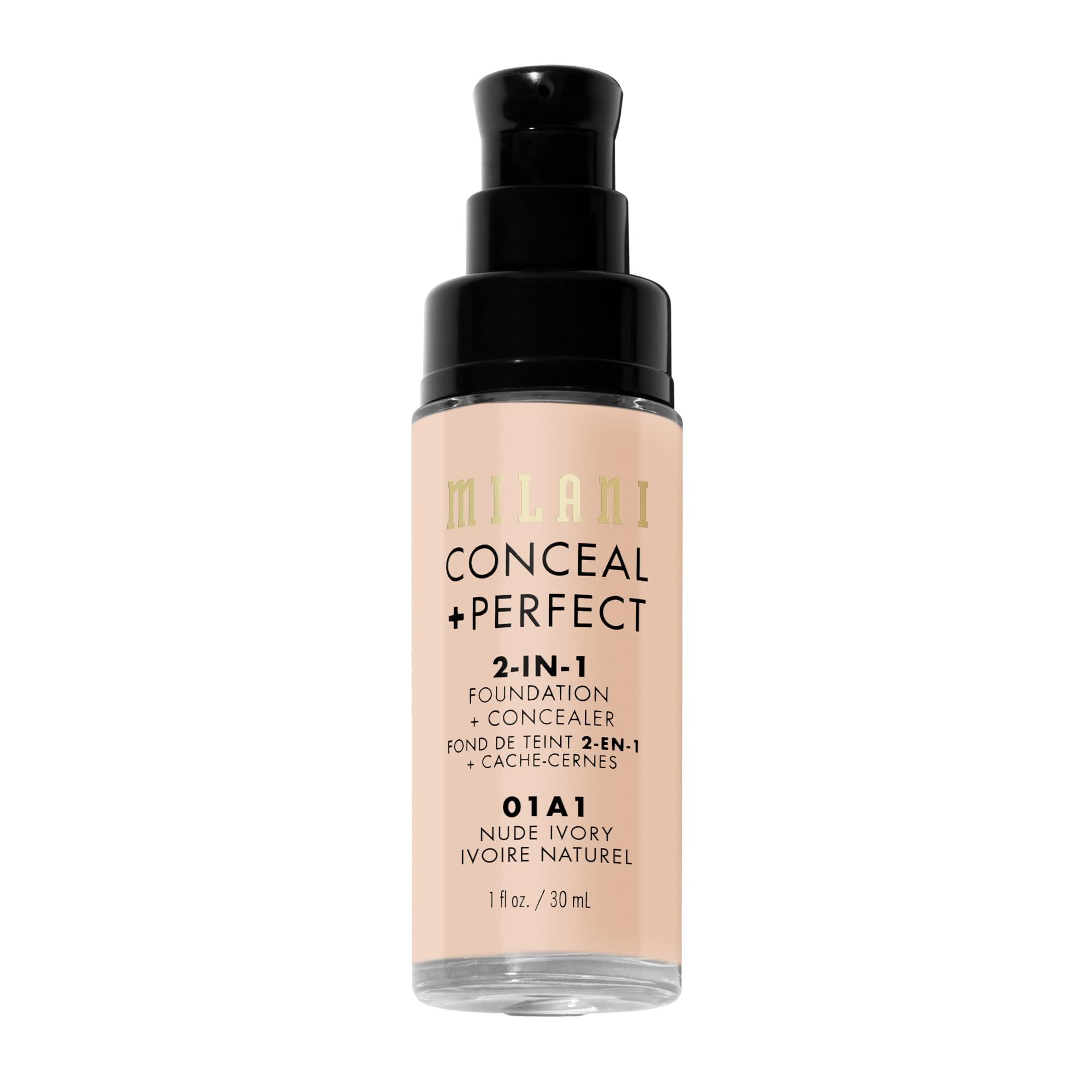 Milani Milani Conceal + Perfect Liquid Foundation - Nude Ivory, 1 Fl. Oz.