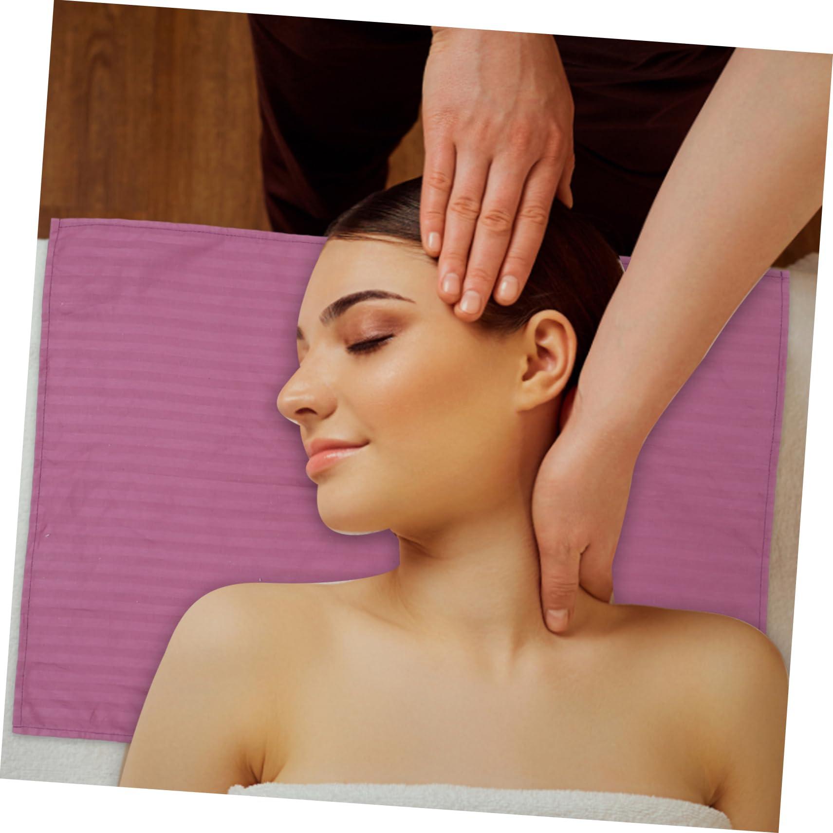 ABOOFAN ABOOFAN 2pcs Massage Table Towel Soft Prone Pillow Massage Headrest Massage Spa Bed Massage Cradle Massage Pillow Basic Massage Cushion Salon Pad Linen Satin Cloth