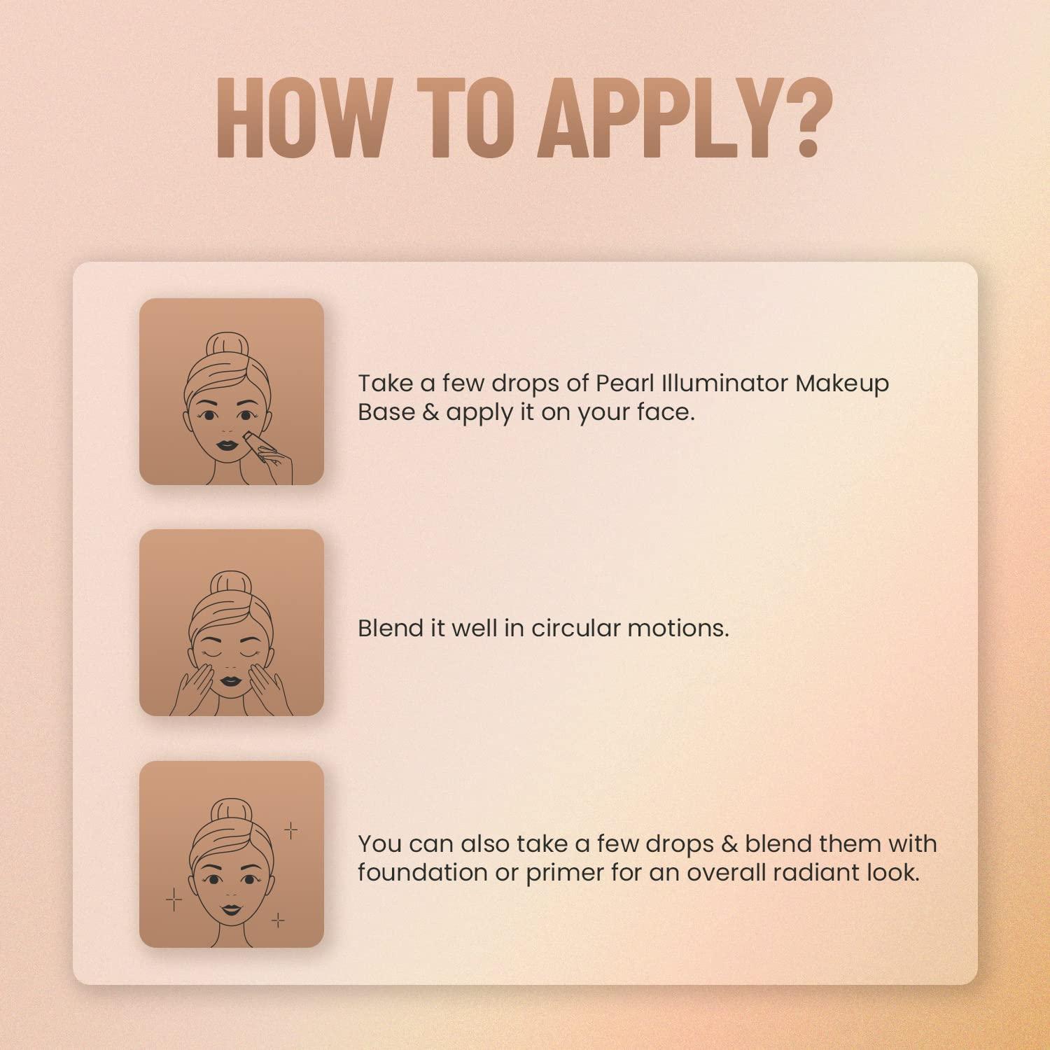 SWISS BEAUTY Swiss Beauty Pearl illuminator Makeup Base Liquid (Silver Pink, 35 g)