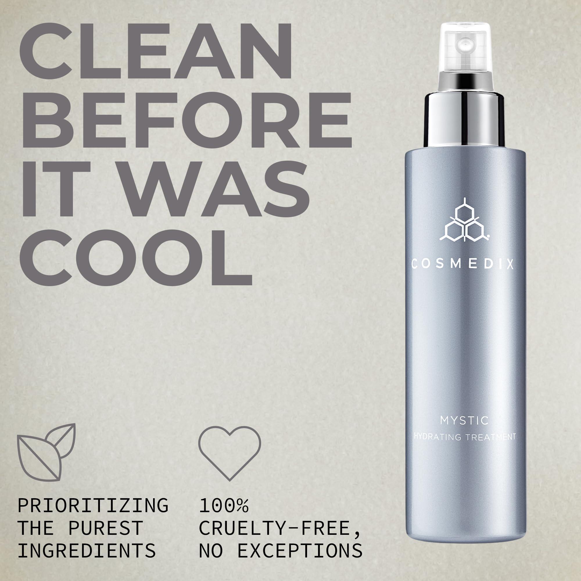 COSMEDIX COSMEDIX Mystic Face Moisturizer for Women & Men - Plant-Based Hydrating Face Mist for Oily, Sensitive & Blemish-Prone Skin - Oil-Free Facial Skin Care for Moisturized, Radiant-Looking Skin