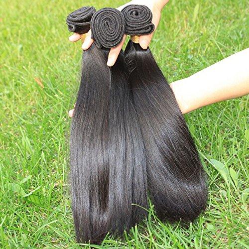 DaJun DaJun Hair Extension Indian Virgin Remy Human Hair Bundles Deals Natural Straight Weave 3pcs/lot 300gram Natural Colour 22"22"22" Grace Hair Products Weft