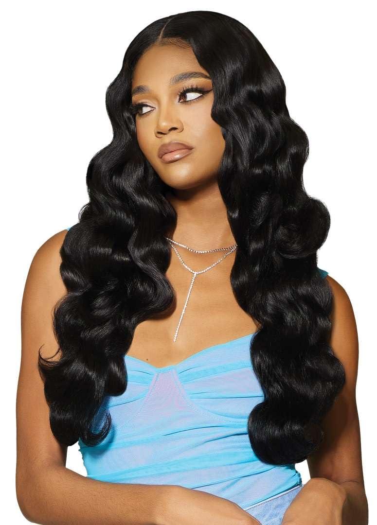 Outre Sugar Punch 100% Unprocessed Remi Human Hair - Body 22\" 24\" 26\" (NATURAL BLACK)