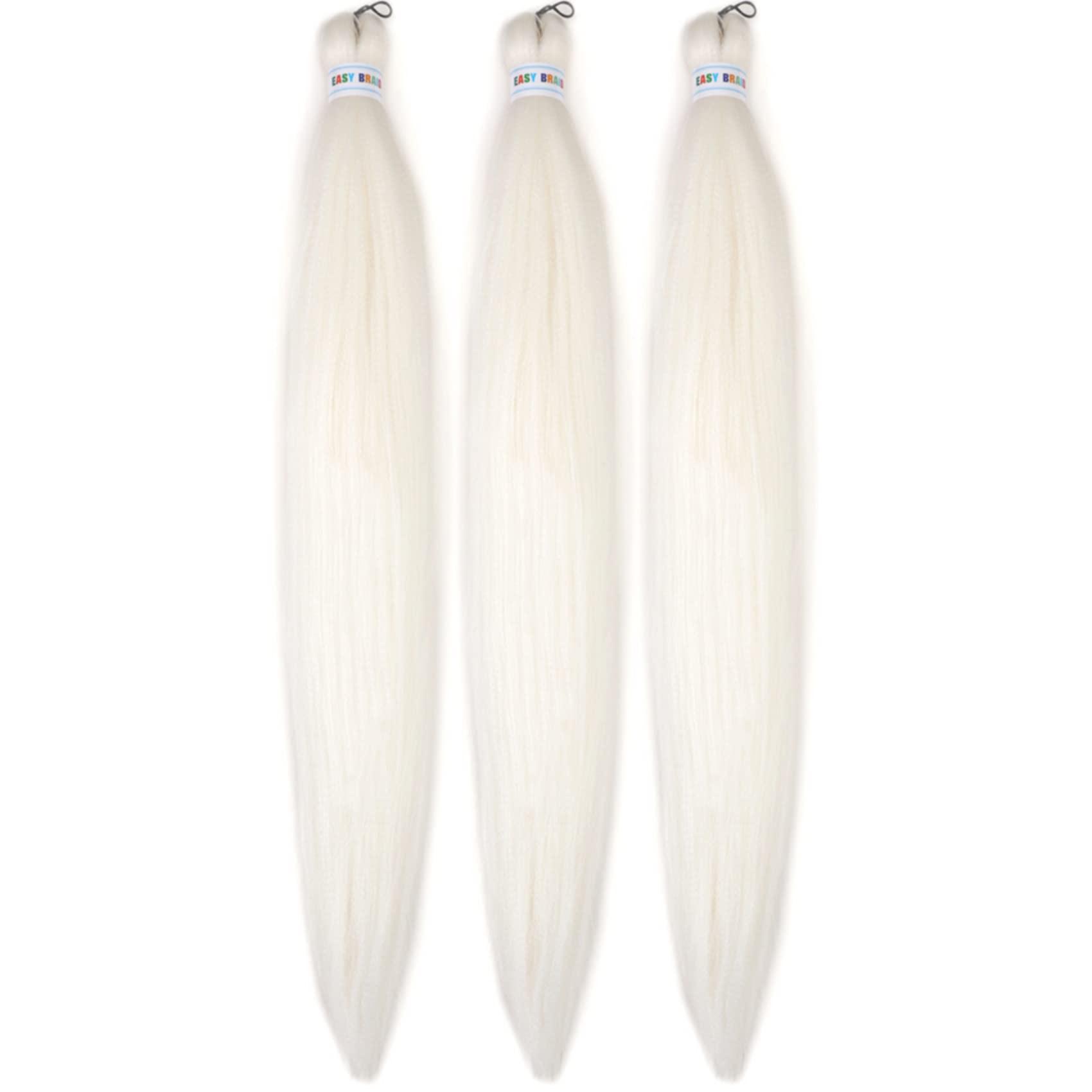 Leticia Leticia 30Inch White Braiding Hair Pre stretched Braiding Hair Pre stretched Braids Hair