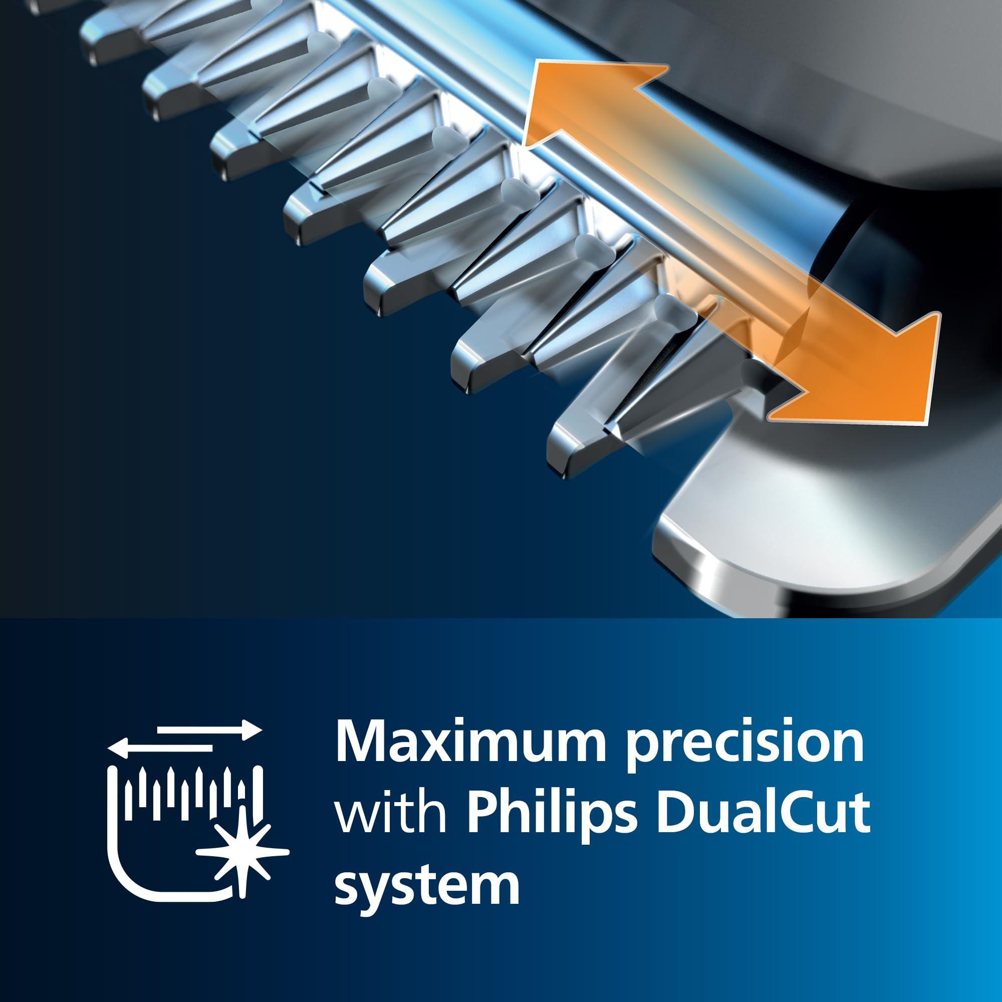 Philips Norelco Philips Norelco Hair Clipper 3000 Series, Hair and Beard Trimmer, Trim-and-Flow Technology, DualCut Technology, DuraPower, 13 Length Settings, 45 Min. Runtime, Zero Maintenance, HC3525/40
