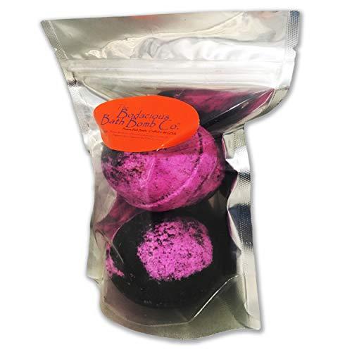 Gears Out Pretty Pink Sloth Balls Bath Bombs - Happy Sloth Design - XL Bath Fizzers for Women - Pink and Black, Handcrafted in America, 2 pk