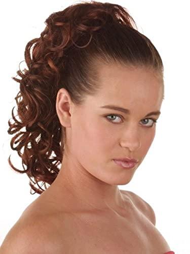 easiHair Crush Ponytail Color 613/102 White SwirlEasihair Hairpieces 7.5-10" Length Reversible Claw Clip Attachment Synthetic Curly Layered Pony Clip On Bundle MaxWigs Hairloss Booklet
