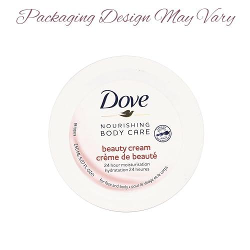 Dove Dove Nourishing Body Care, Face, Hand, and Body Beauty Cream for Normal to Dry Skin Lotion for Women with 24-Hour Moisturization, 12-Pack, 5.07 Oz Each, Jar