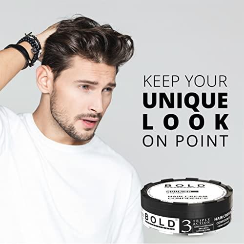 BOLD PROFESSIONAL BOLD PROFESSIONAL Shaping Cream - Hair Styling Cream - Long-Lasting Hold - Matte Finish - All Hair Types - All Day Hold - 5.07 Oz
