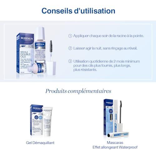 MAVALA Mavala Double Lash Nutritive Eyelash Serum for the Appearance of Longer Lashes, Natural Looking, Denser Lashes + Eyebrows, 0.3 Ounce Bottle (1 Pack)