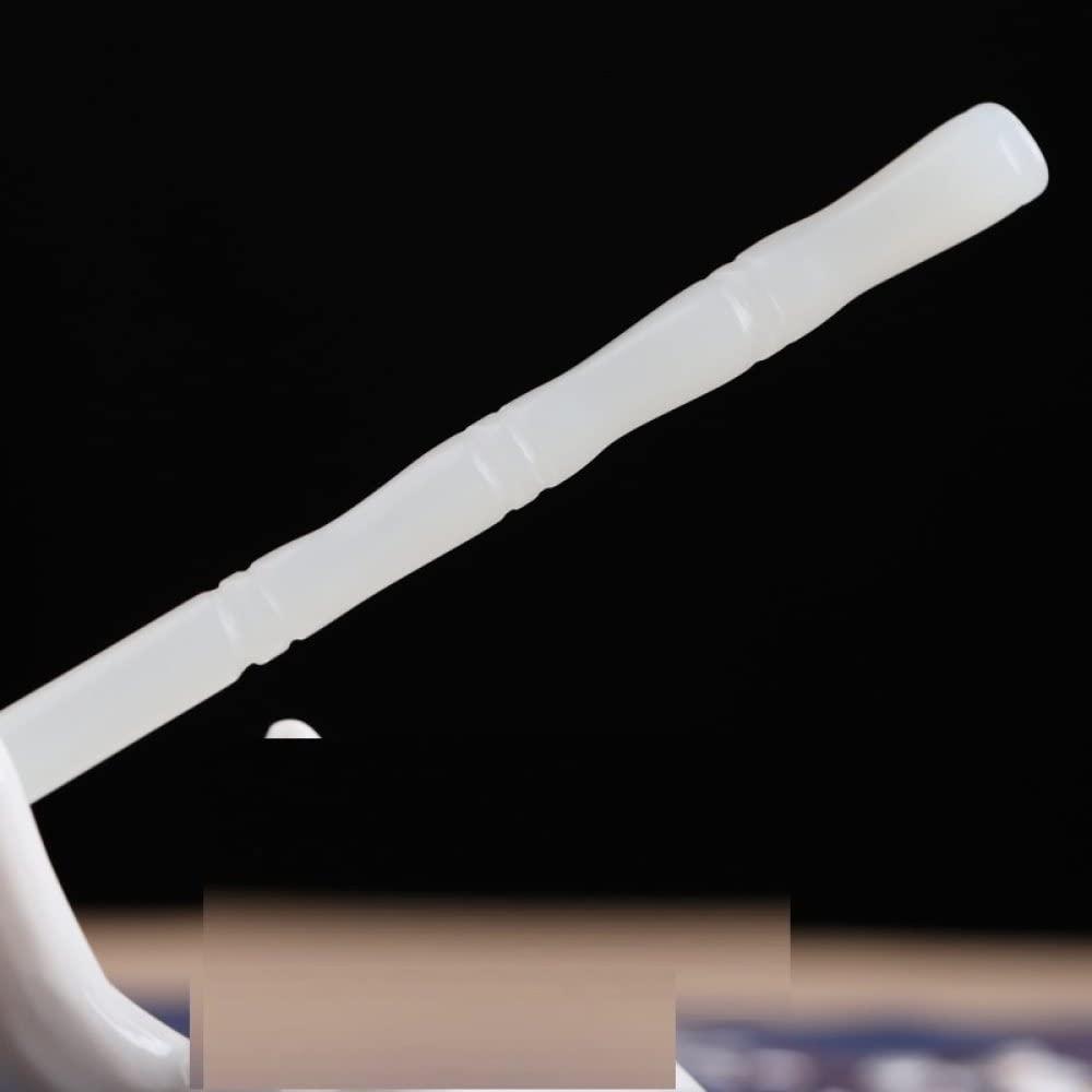 qbodp qbodp White Jade Hair Sticks for Buns,Bamboo Shape Hair Chopsticks Elegant Hair Pins Stick Chinese Classical Chopsticks for Women Hair Accessories