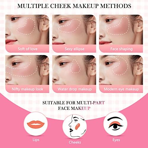LOKFAR LOKFAR Cream Blush Stick for Cheeks Blush Makeup - 2 in 1 Multi Stick Blush for Cheeks Tint & Eyes & Lips, Cheek Makeup Stick Makeup Blush with Brush, Waterproof Creme Blush (#01 Cherry Pink)