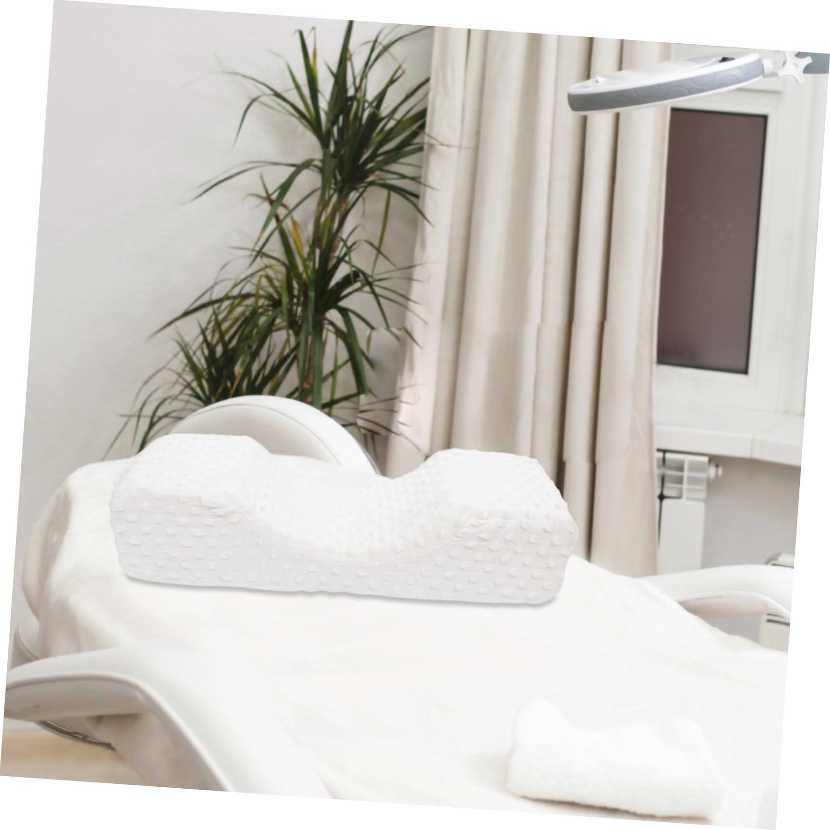 OSOLADY OSOLADY Eyelash Extension Pillow Lash Extension Neck Support Sofa Bed Sleep Pillow Eyelash Neck Pillow Low Profile Pillow U-Shaped Nail Pillow Plane Pillow Gel Pillow Lash Bed White Sponge