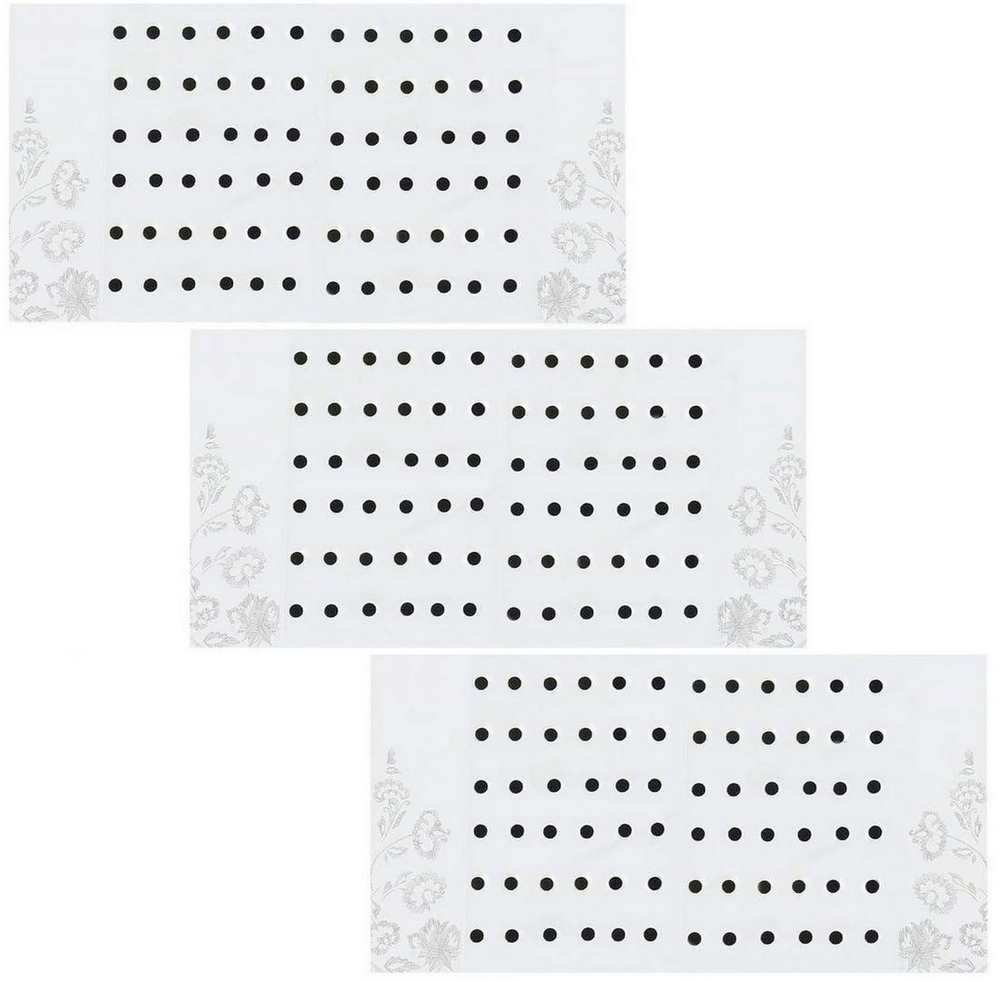 VAMA VAMA Round Black Small Bindi Sticker kumkum bindiya Daily Use Forehead Choti Kali Bindis for Women - 252 Tiklis