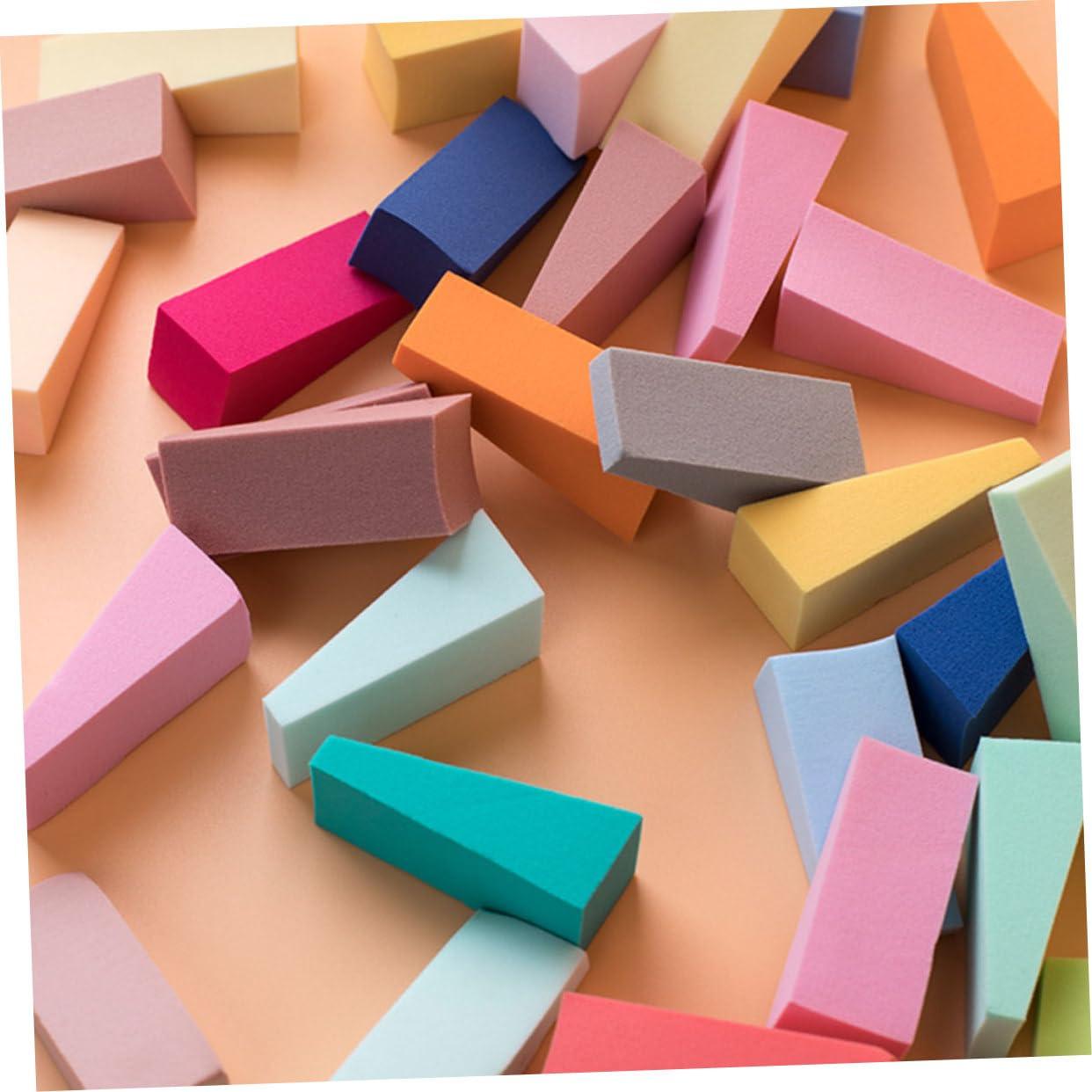 Hemoton Hemoton 50pcs Triangle Makeup Sponge Make up Sponge Makeup Sponges Bulk Dish Scrubber Sponge Foam Cosmetic Pads Sponges for Dishes Sponge Makeup Eco Sponge Hydrophilic Non-latex Sponge