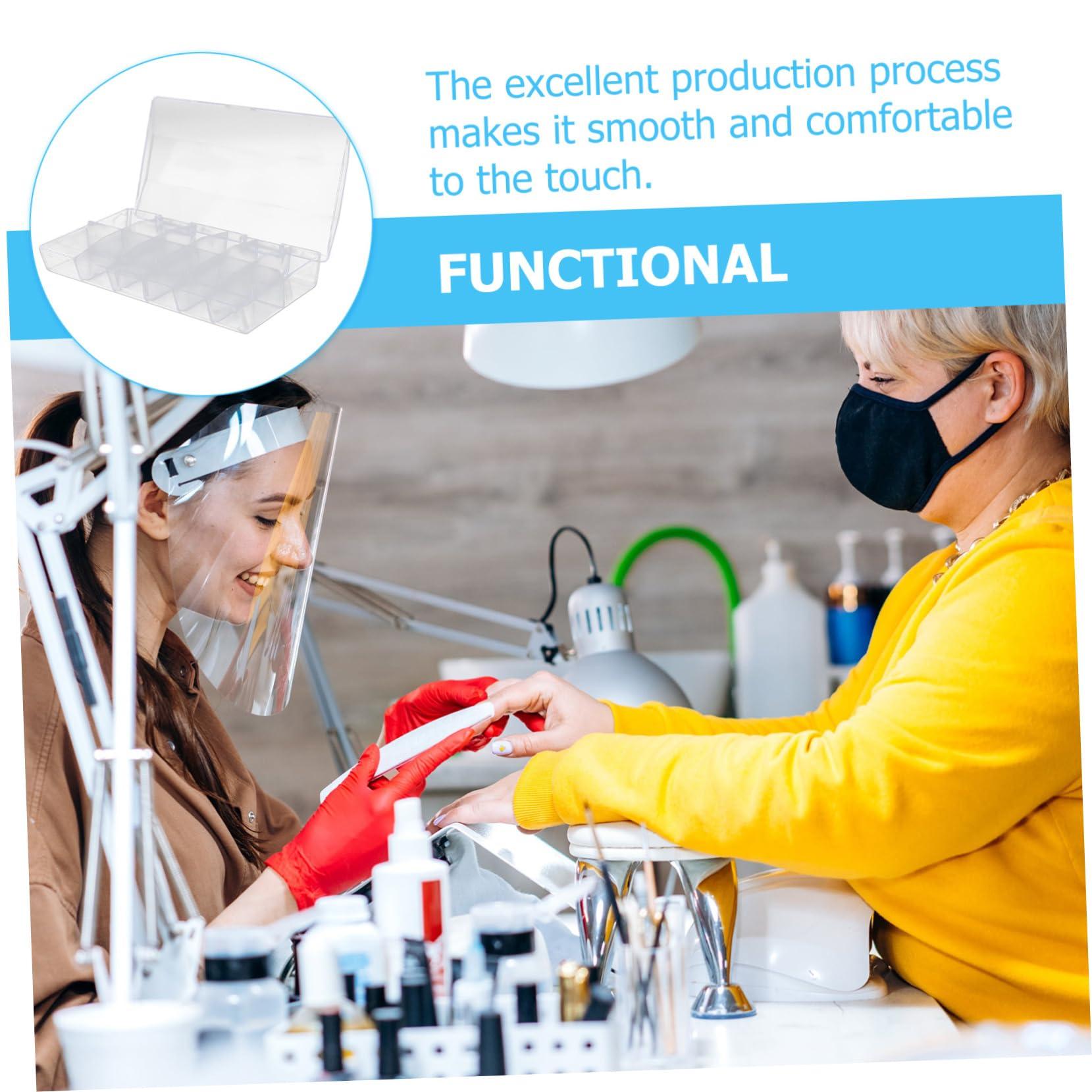 Mikinona Mikinona Pcs Nail Boxes for Press Ons Fake Nails Tech Case Organizer Pp Material Storage Box for Art