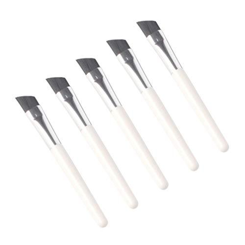 Beaupretty Beaupretty 5PCS Angled Eyebrow Brush Eyebrow Spoolie Mini Portable Makeup Brushes Cosmetic Supplies for Shop Home Salon Travel Outdoor Use