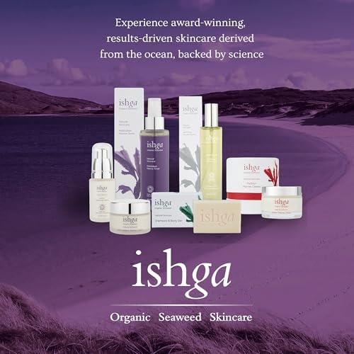 Ishga Ishga Anti-oxidant Marine Face Cream | Natural & Organic Skincare | Scottish Seaweed | Vegan, Cruelty-Free | Macadamia, Aloe Vera | 1.01fl oz (30ml)