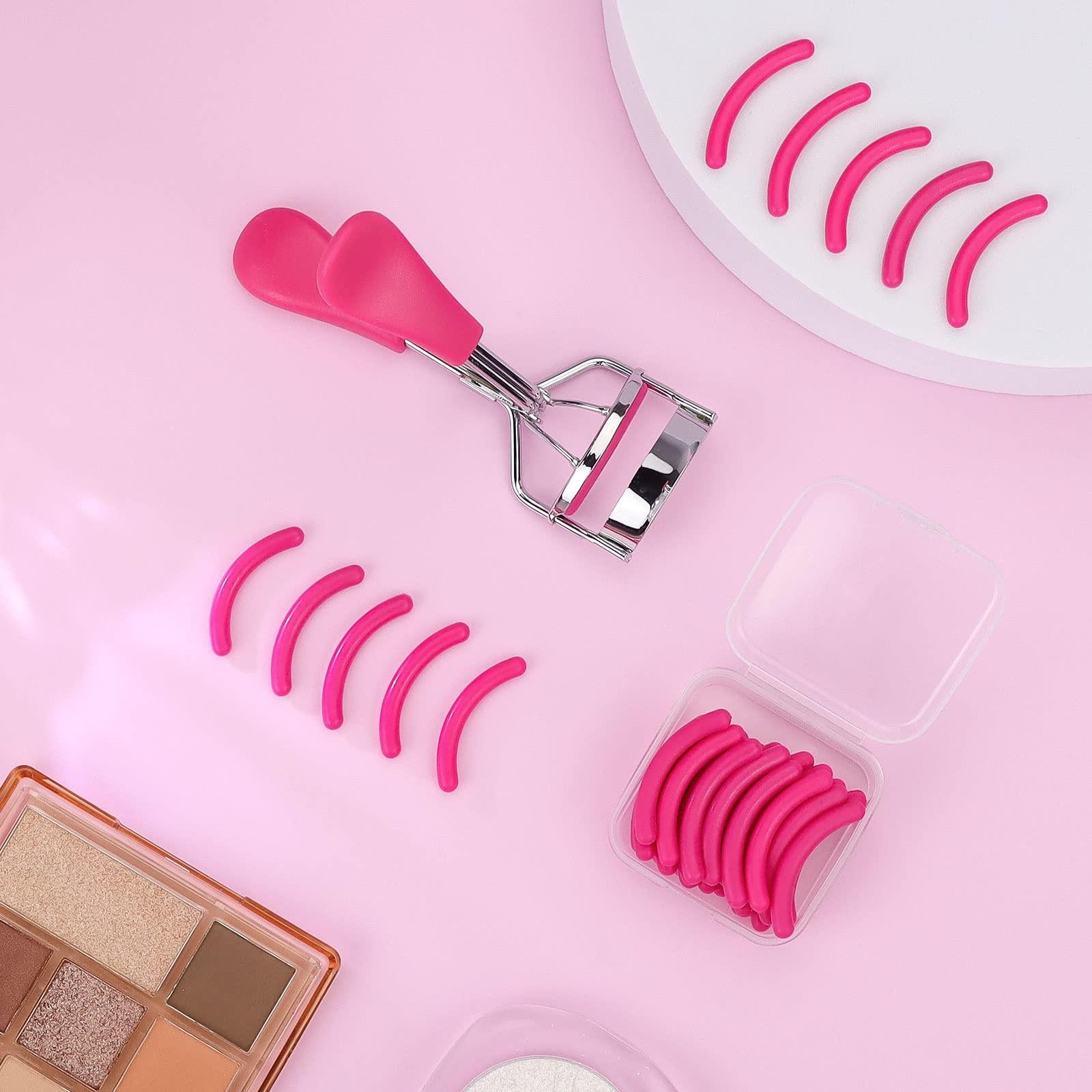 Zowor Zowor Rose Red Eyelash Curler Refills Pads-30 Pcs Silicone Replacement Refills Eye Lash Curler Pads for Universal Eyelash Curler with a Clear Storage Box