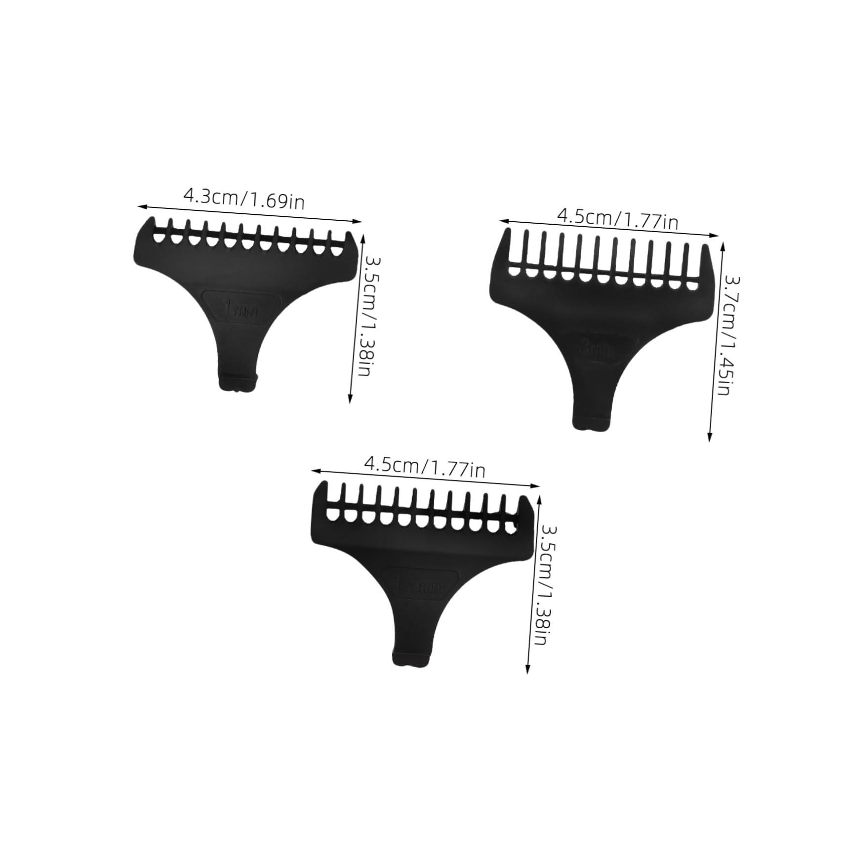 minkissy minkissy Convenient Hair Clipper Guards 1 Set 1.5mm 3mm 1mm Plastic for Accurate Trimming