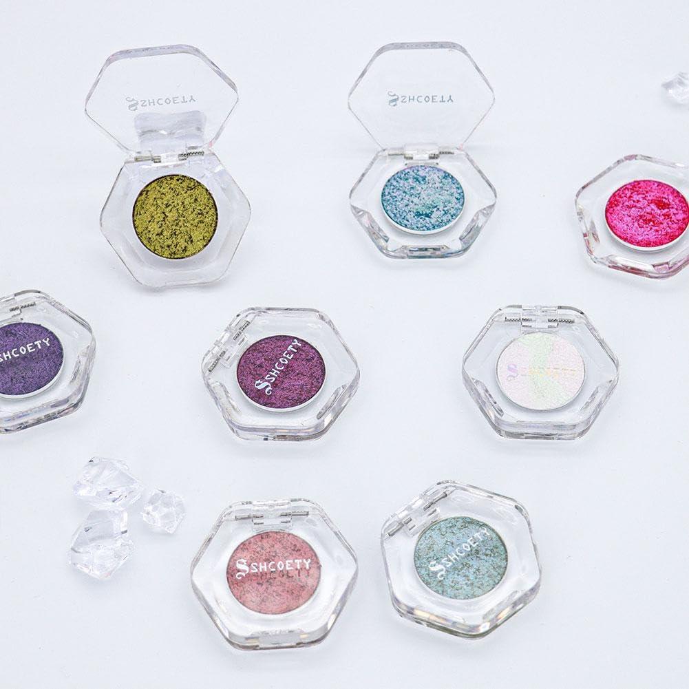 WNPXQNT Chameleon Eyeshadow,Holographic Glitter Cosmetics Eyeshadow,Shifting Eyeshadow,Single Shadows Ethereal Single Color Eyeshadow With Exquisite Glitters for Women Girls
