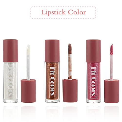 Edanta Edanta Glitter Liquid Lipstick Shimmer Lip Gloss Moisturizing Lipsticks Velvet Lipglaze Cosmetic for Women and Girls Pack of 1 (Pink 05)