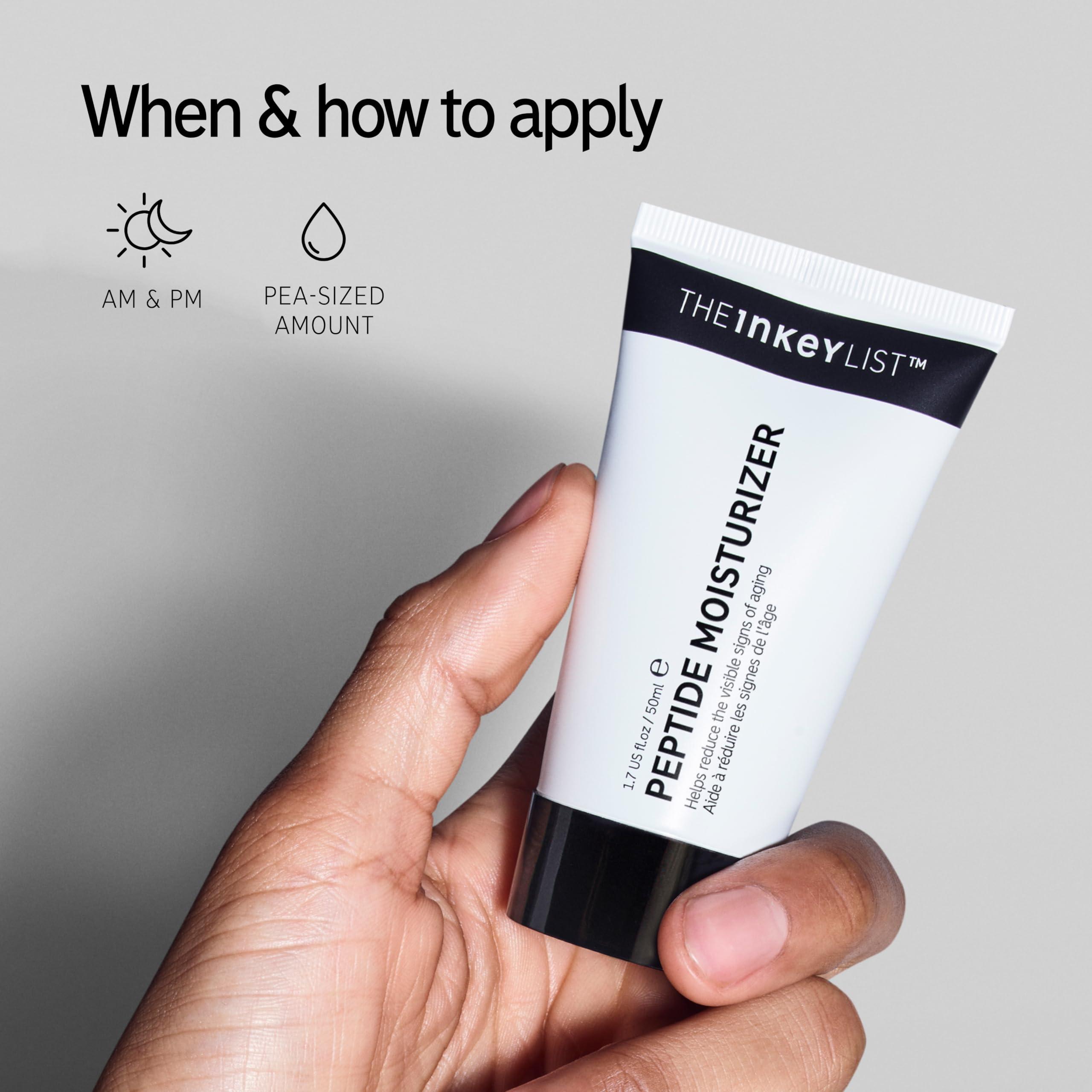 The INKEY List The INKEY List Peptide Moisturizer, Face Moisturizer for Dry Skin, Helps Reduce Appearance of Fine Line and Wrinkles, Hydrating Cream for Skin, 1.69 fl oz