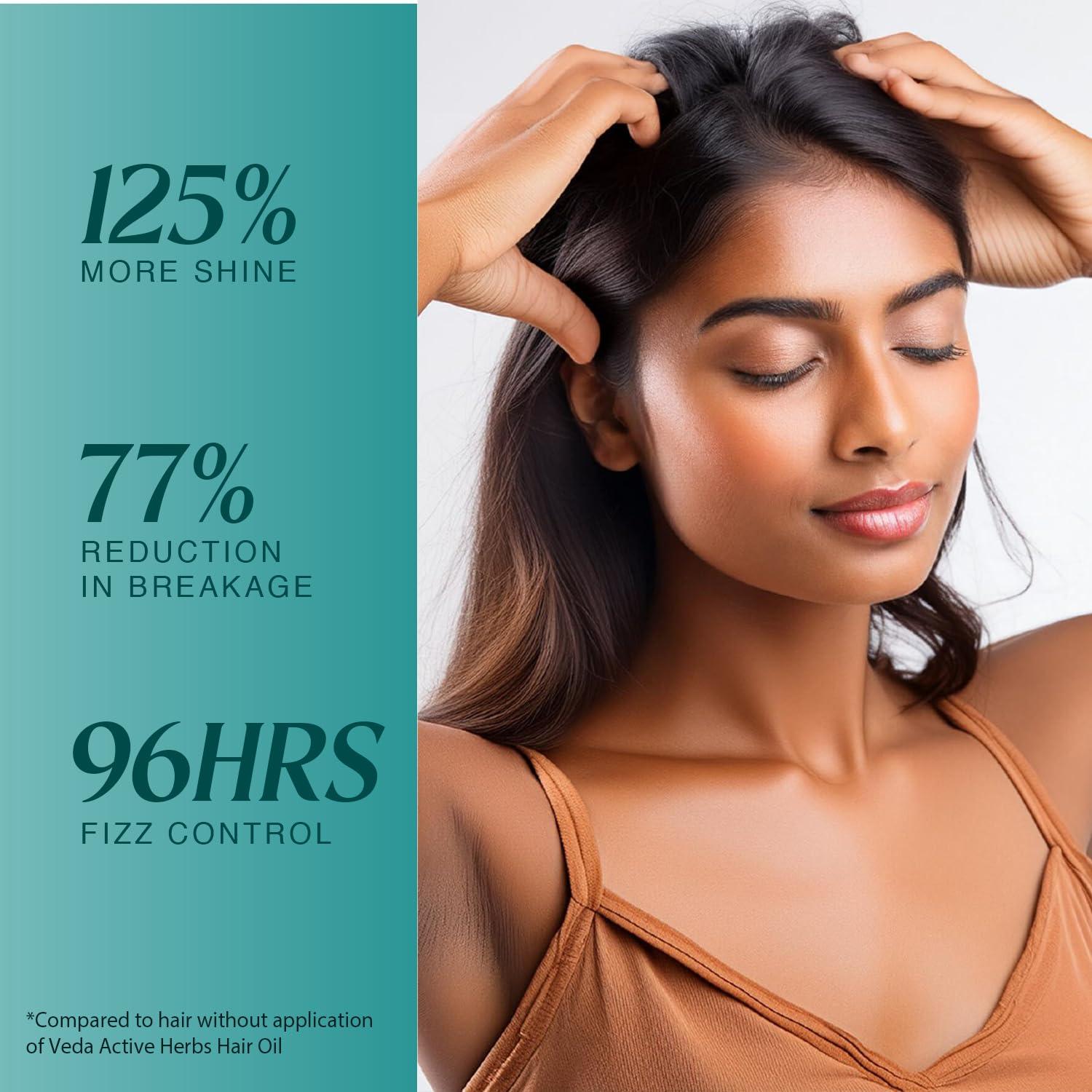 VEDA VEDA Active Herbs Hair Oil | Hair Growth Oil | Infused with Herbs | 200ml