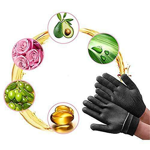 AnHua AnHua 1 Pair Gel SPA Moisturizing Gloves Soft Cotton Moisturizing Whitening Exfoliating Foot Mask Smooth Skin Care Dry Treatment (Gray)